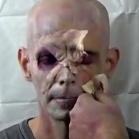 Foam Latex Prosthetic Removal